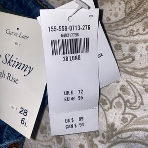 Abercrombie & Fitch jeans, medium blue denim, brand new